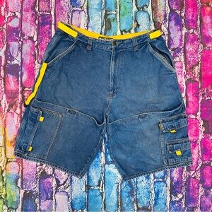 Vintage Baggy Machine denim Shorts isze 40” waist